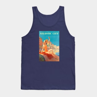 Vintage Travel Poster | Atlantic City Beach Tank Top